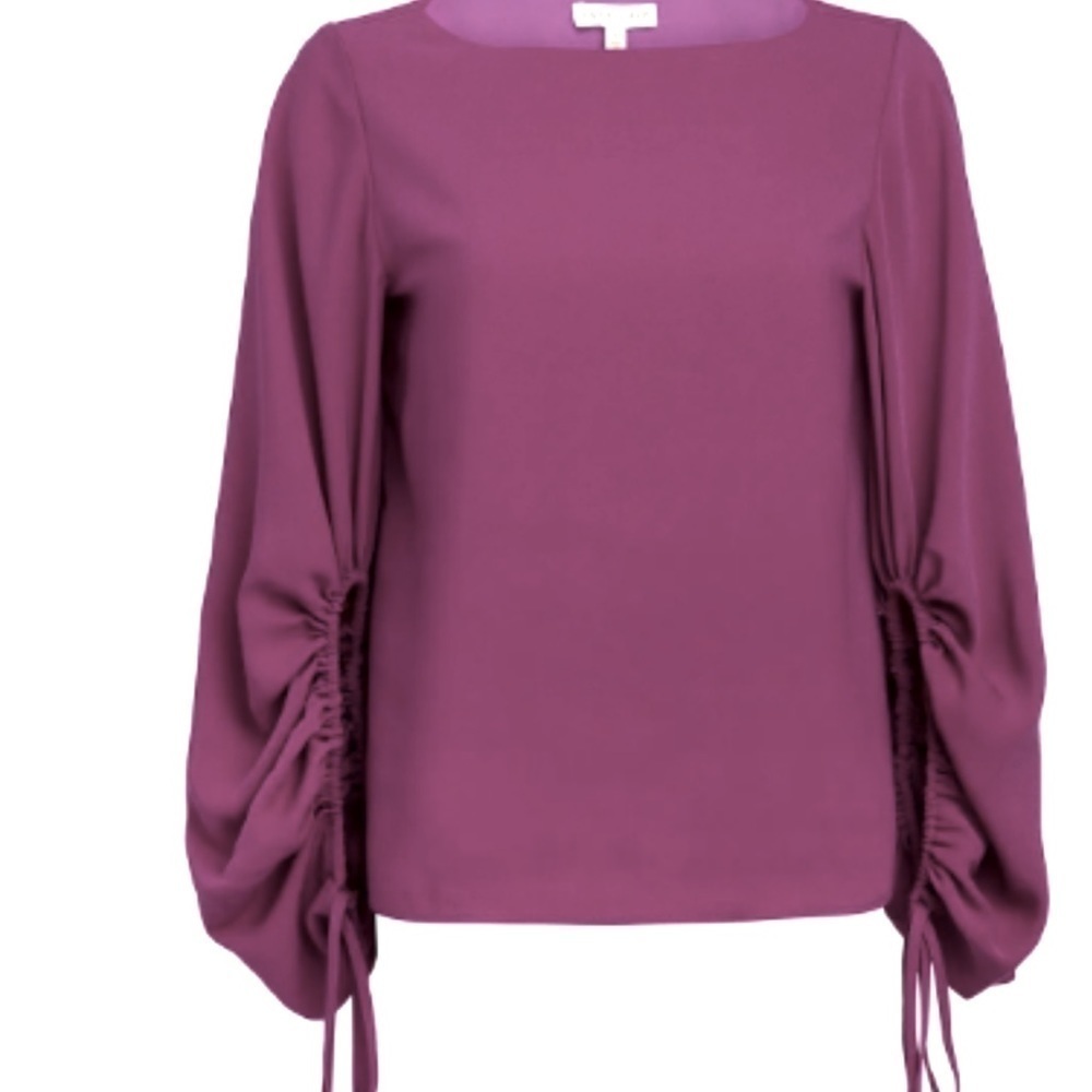 Anna Cate Amelia top plum size S